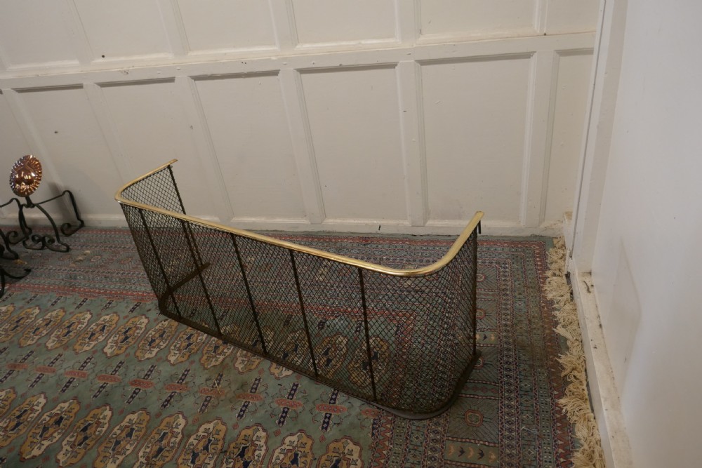 Victorian Nursery Fire Guard, Brass Fender  View IV