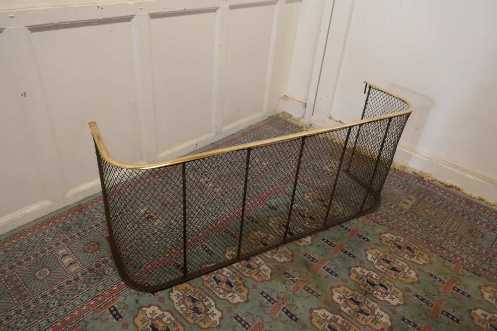 Victorian Nursery Fire Guard, Brass Fender  View V