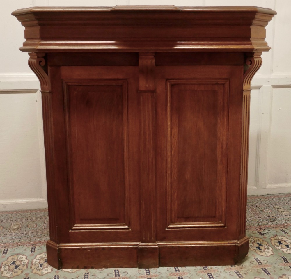French Oak Hotel Restaurant Reception Hostess Greeting Station, Greeter