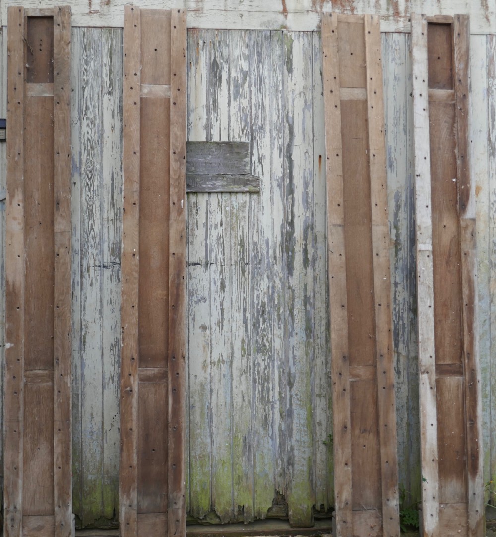 Set of 4, 8ft Tall 18th Century Carved Oak Wall Panels View X