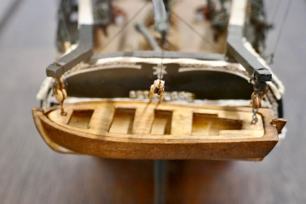 A Model of the French Ship Astrolabe in Display Case View II