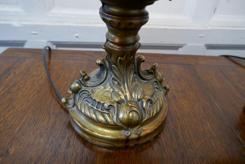A Pair of  19th Century French Gilt Lamps in the form of Cherubs or Putti   View VIII