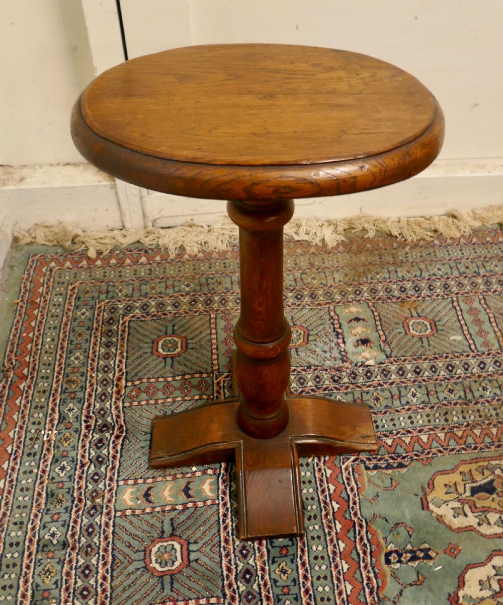 Country Oak Wine Table or Occasional Table View IV