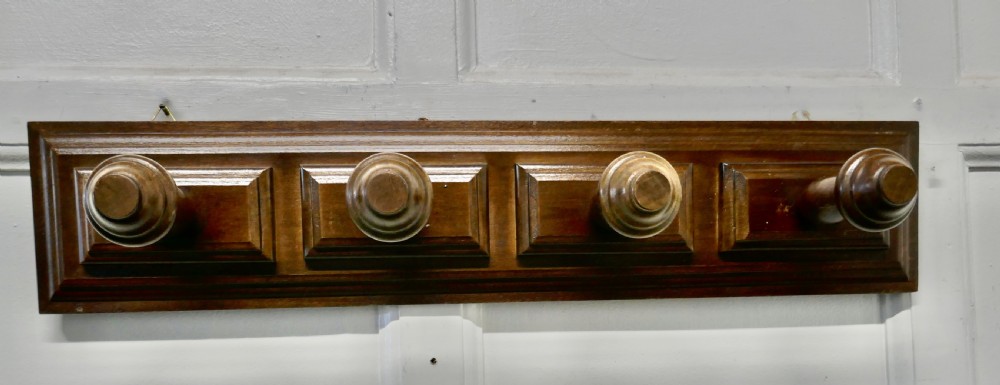 Chunky Bretton Oak Hat and Coat Hooks View II