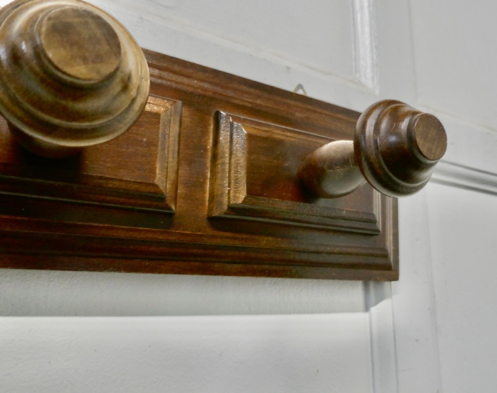 Chunky Bretton Oak Hat and Coat Hooks View IV