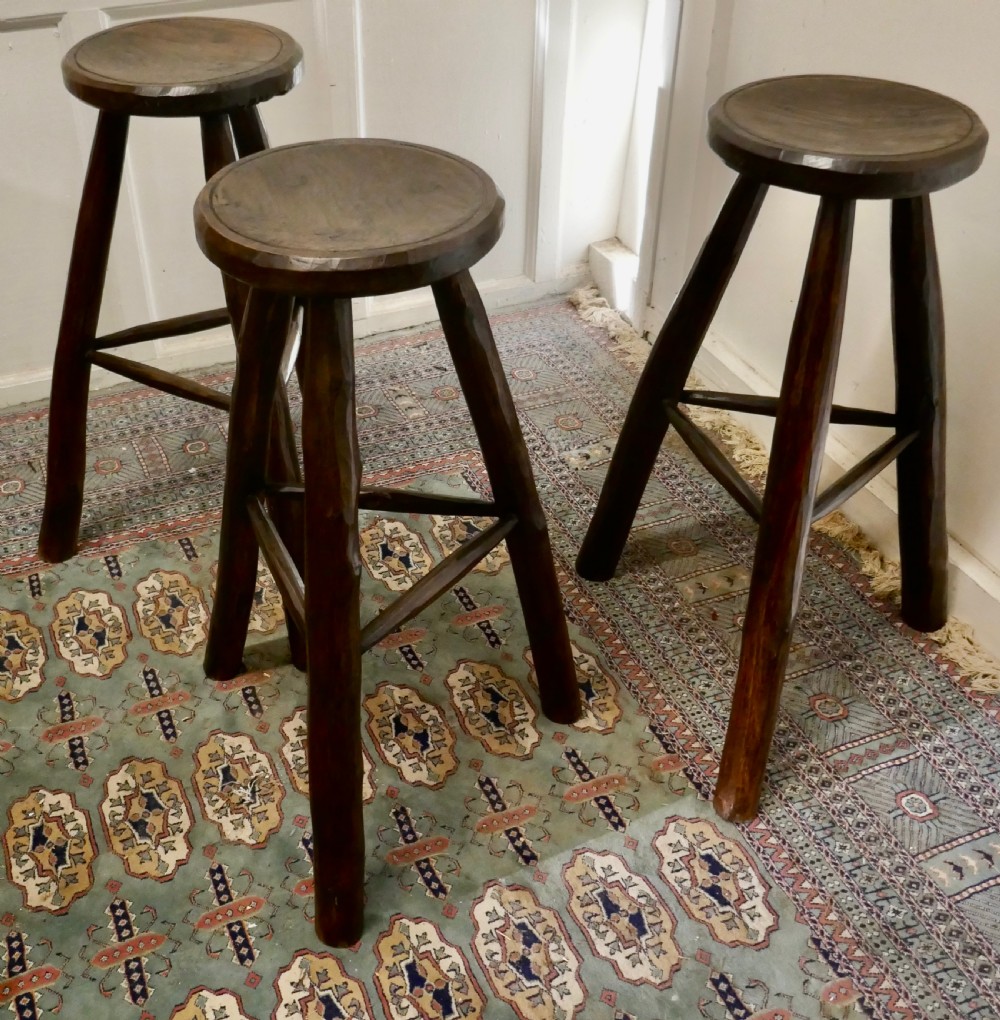 Very Rustic 19th Century French High Stool  View VIII