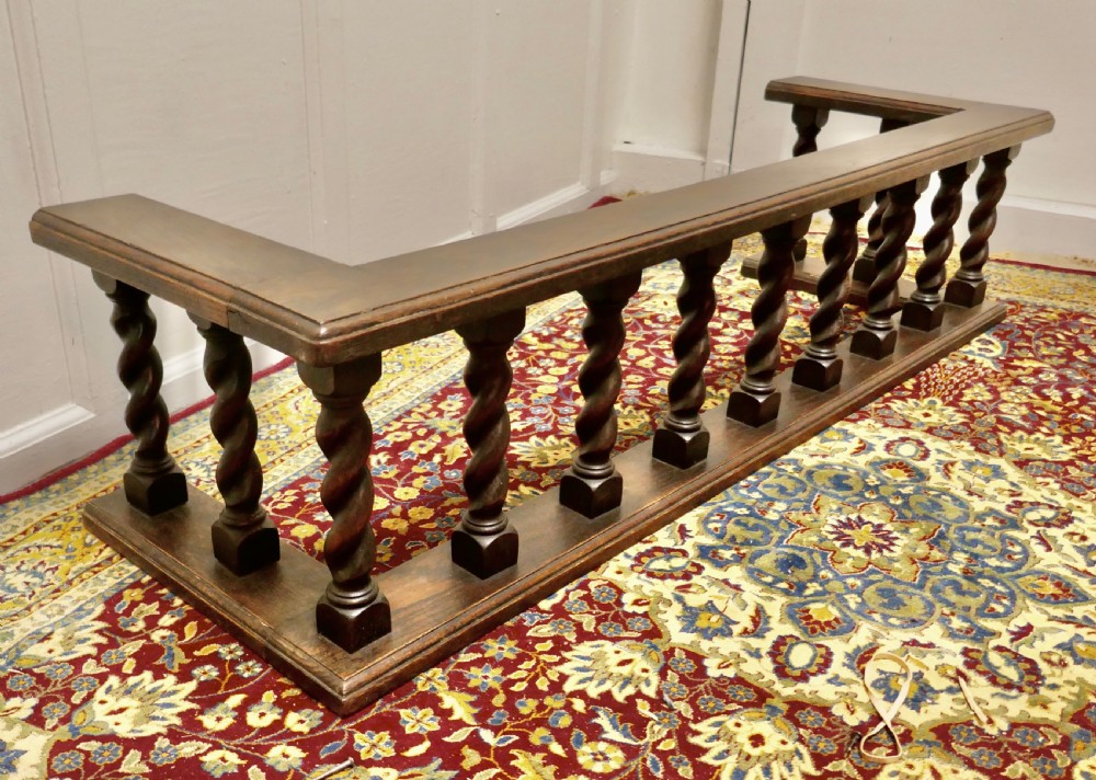 Oak Barley Twist Country House Club Fender  View V