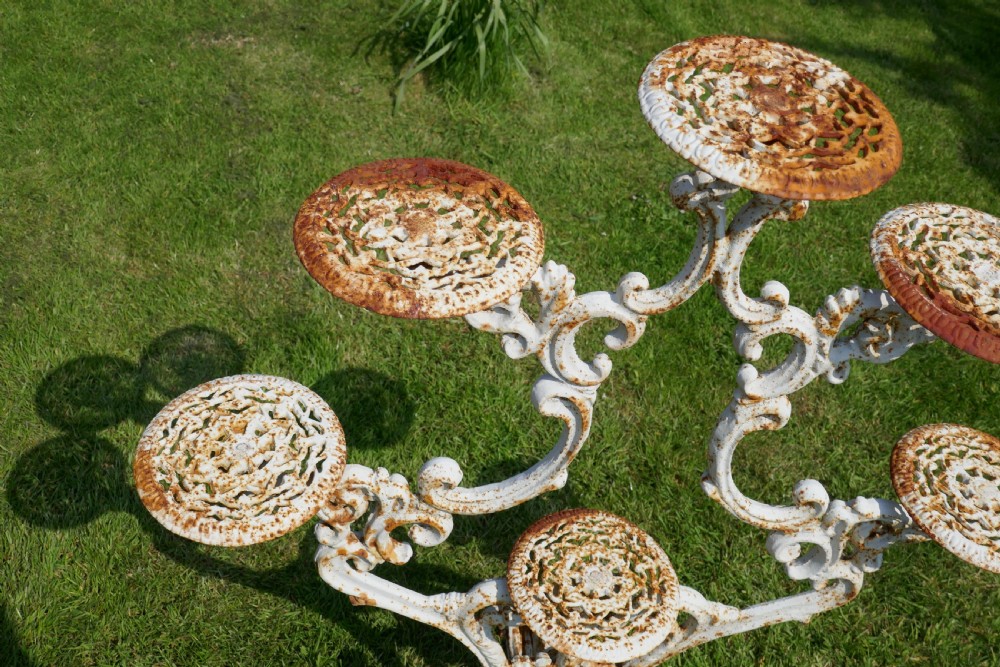 Weathered Cast Iron 6 Branch Plant Stand. View III