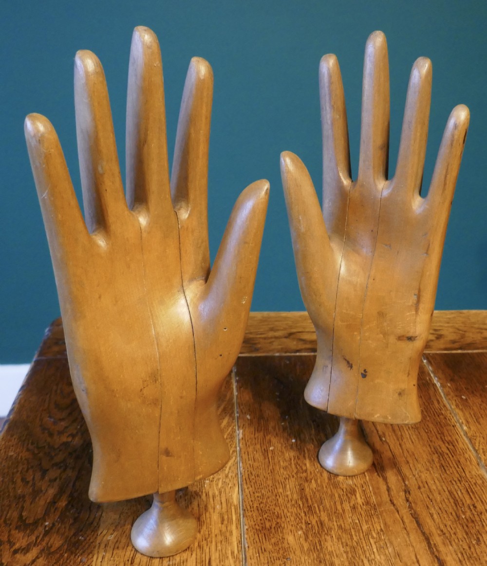 19th Century Treen Wooden Glove Stretchers