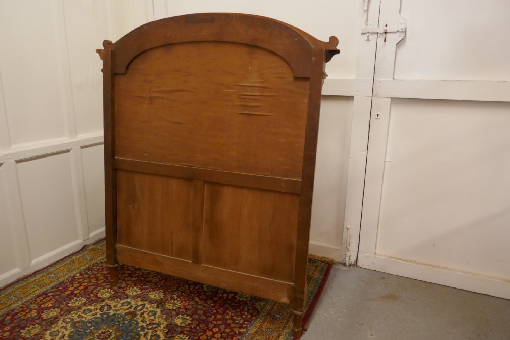 French Empire Style Oak Single Bed Head Board View V