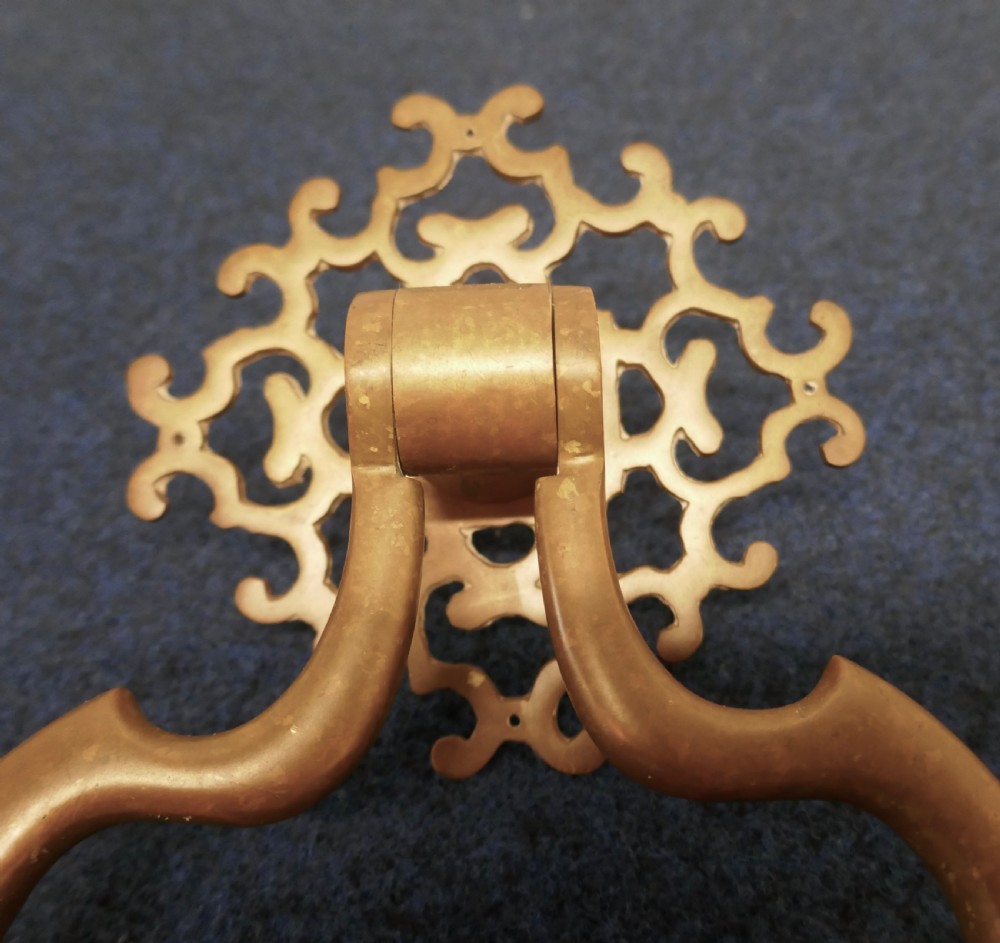 A Very Large 19th Century Brass Door Knocker, View III