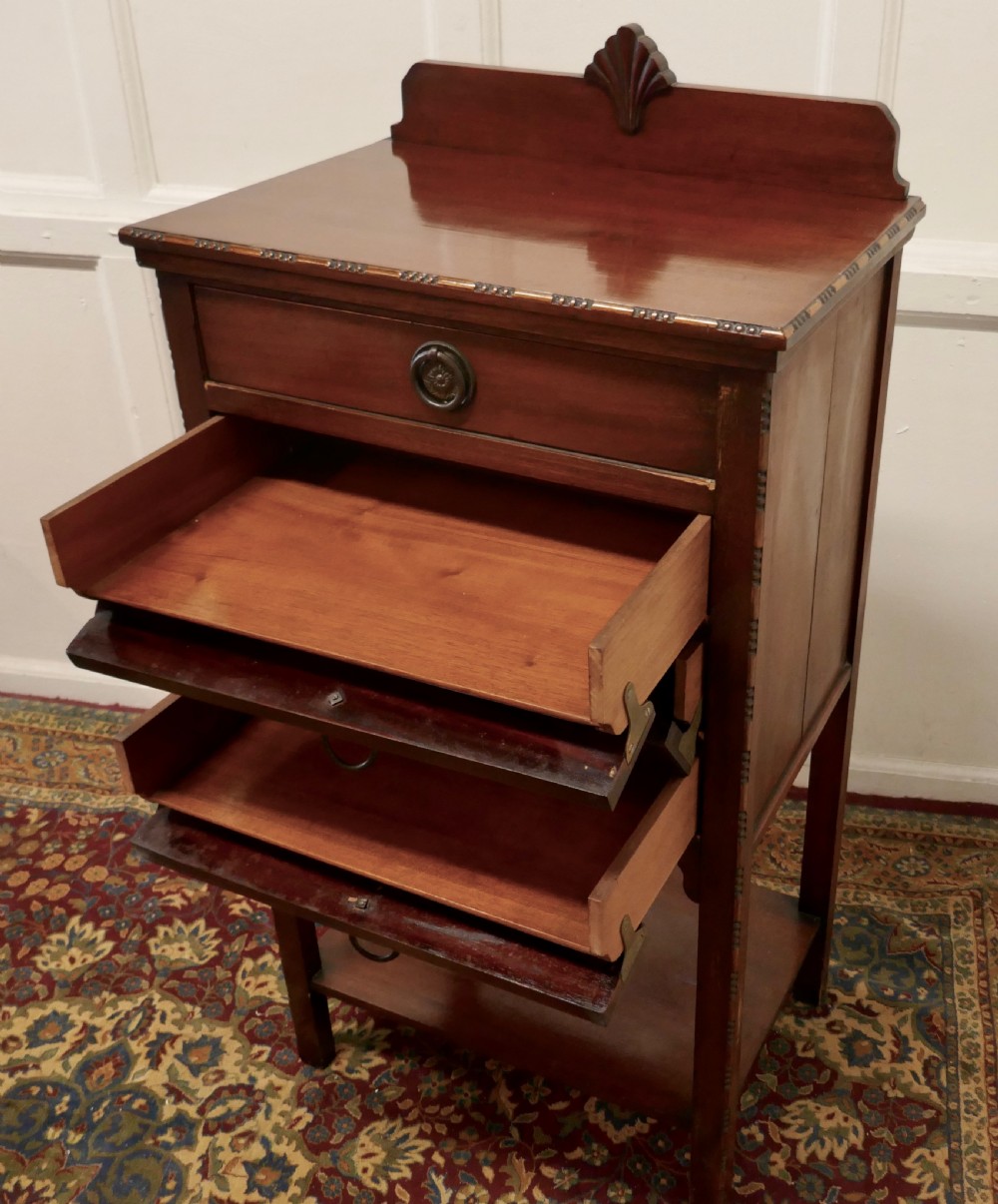 Edwardian Mahogany Music Filing Cabinet  View V