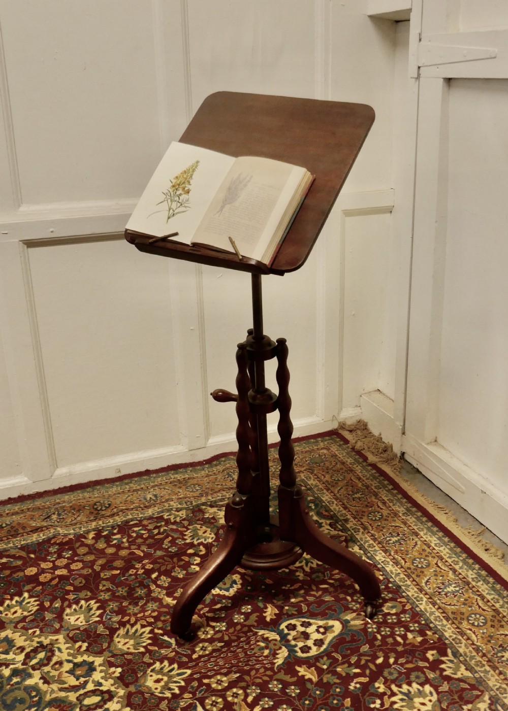 19th Century Mahogany Reading or Music Stand View IV