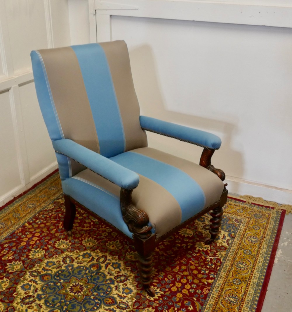 A Fine Quality William IV Mahogany Arm Chair
