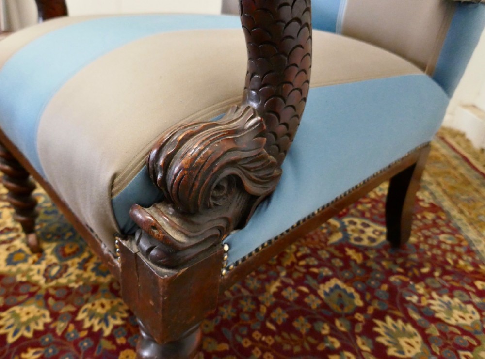 A Fine Quality William IV Mahogany Arm Chair View IV