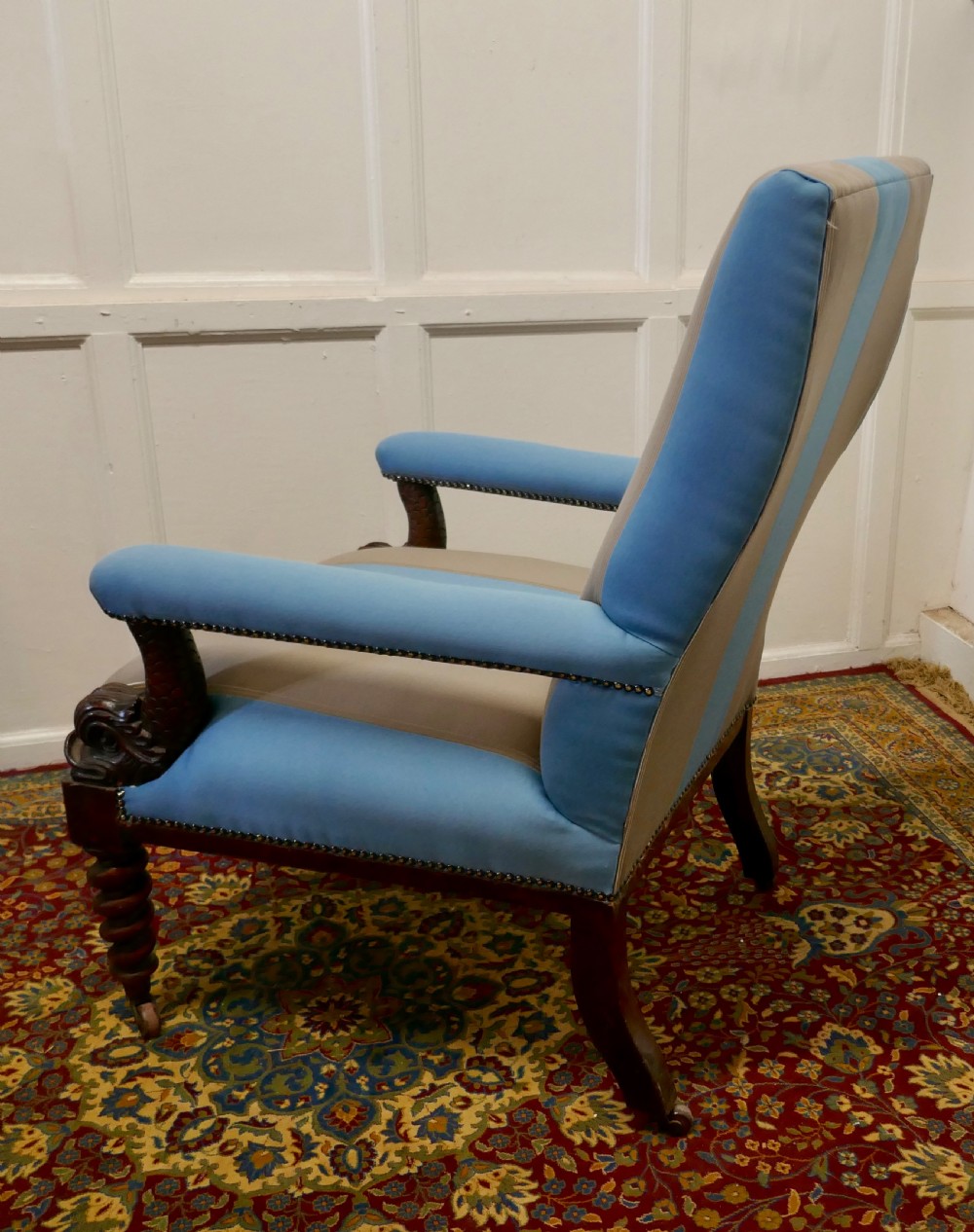 A Fine Quality William IV Mahogany Arm Chair View VI