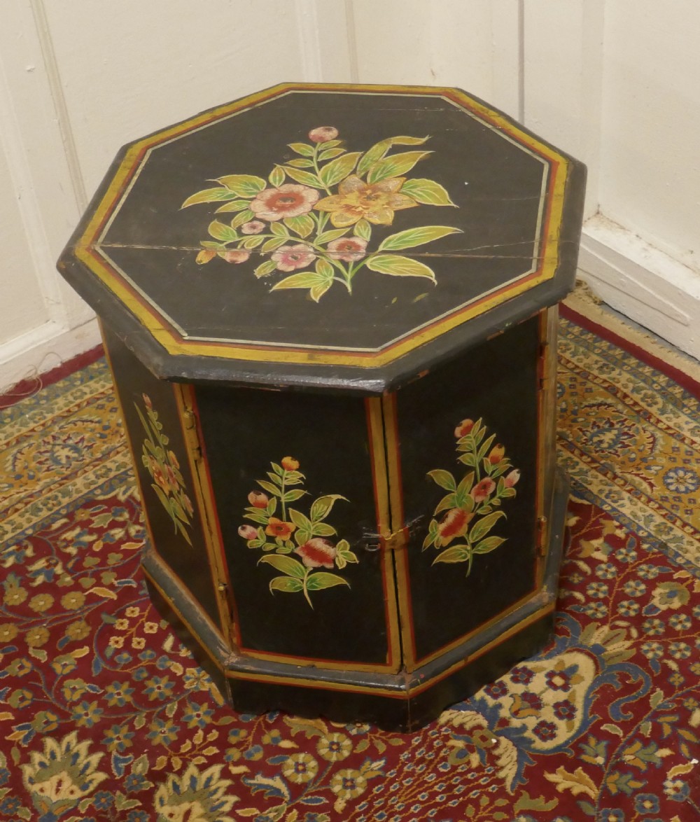 Folk Art Painted Cupboard  View II
