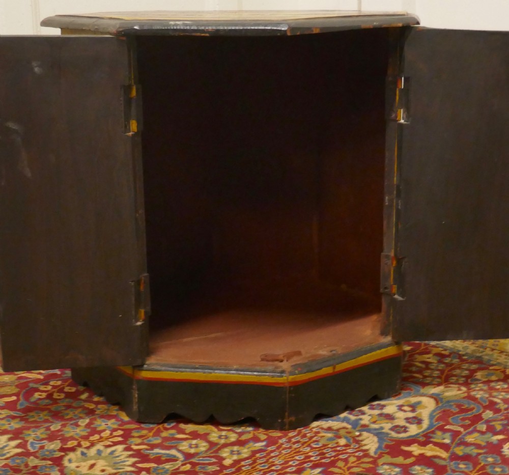 Folk Art Painted Cupboard  View V