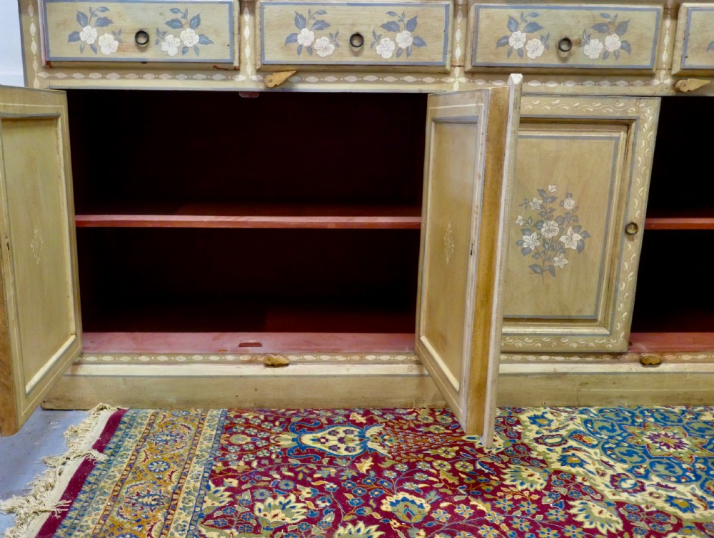 Large Regency Style Hand Painted Glazed Dresser Cupboard View VIII
