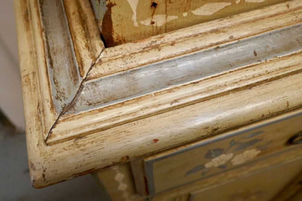 Large Regency Style Hand Painted Glazed Dresser Cupboard View XIII