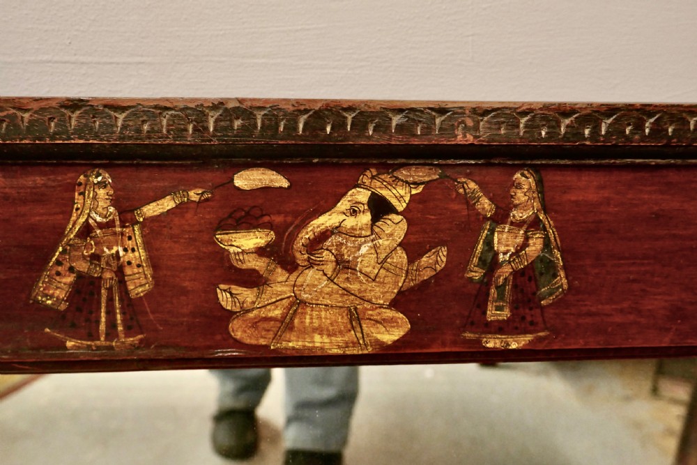 A Pair of Anglo-Indian Folk Art Painted Wall Mirrors   View V