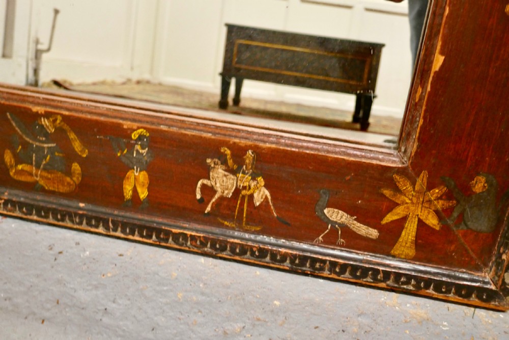 A Pair of Anglo-Indian Folk Art Painted Wall Mirrors   View VI
