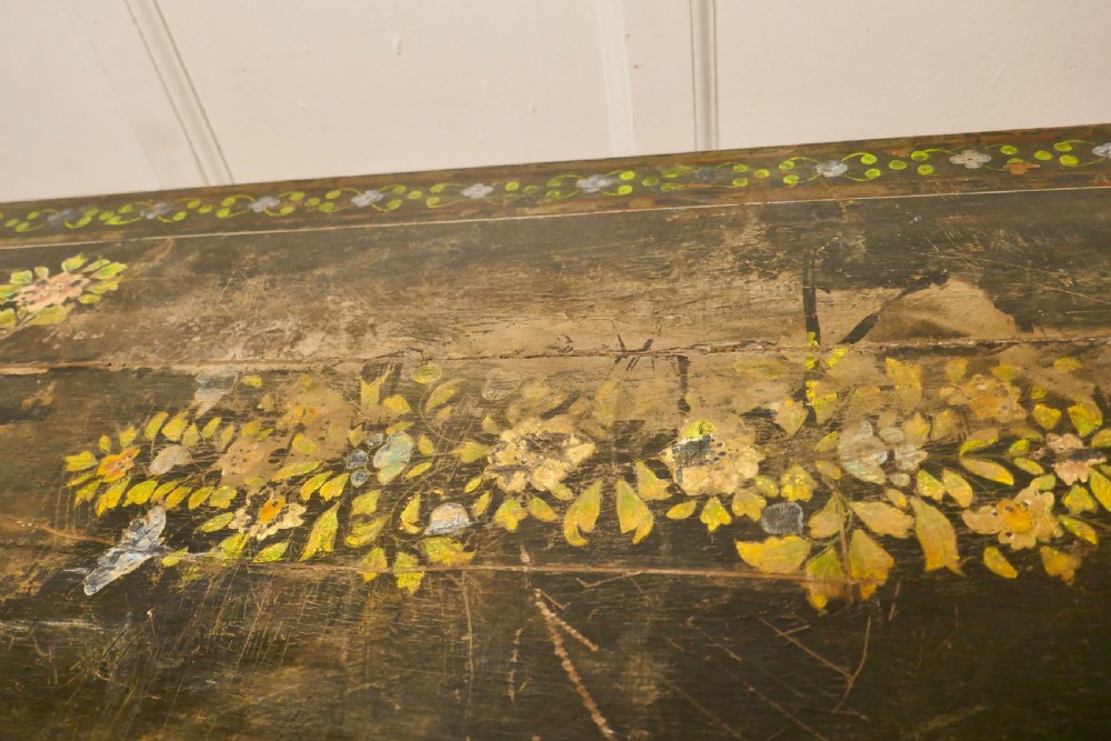 Large Folk Art  Painted Open Bookcase. View XIII