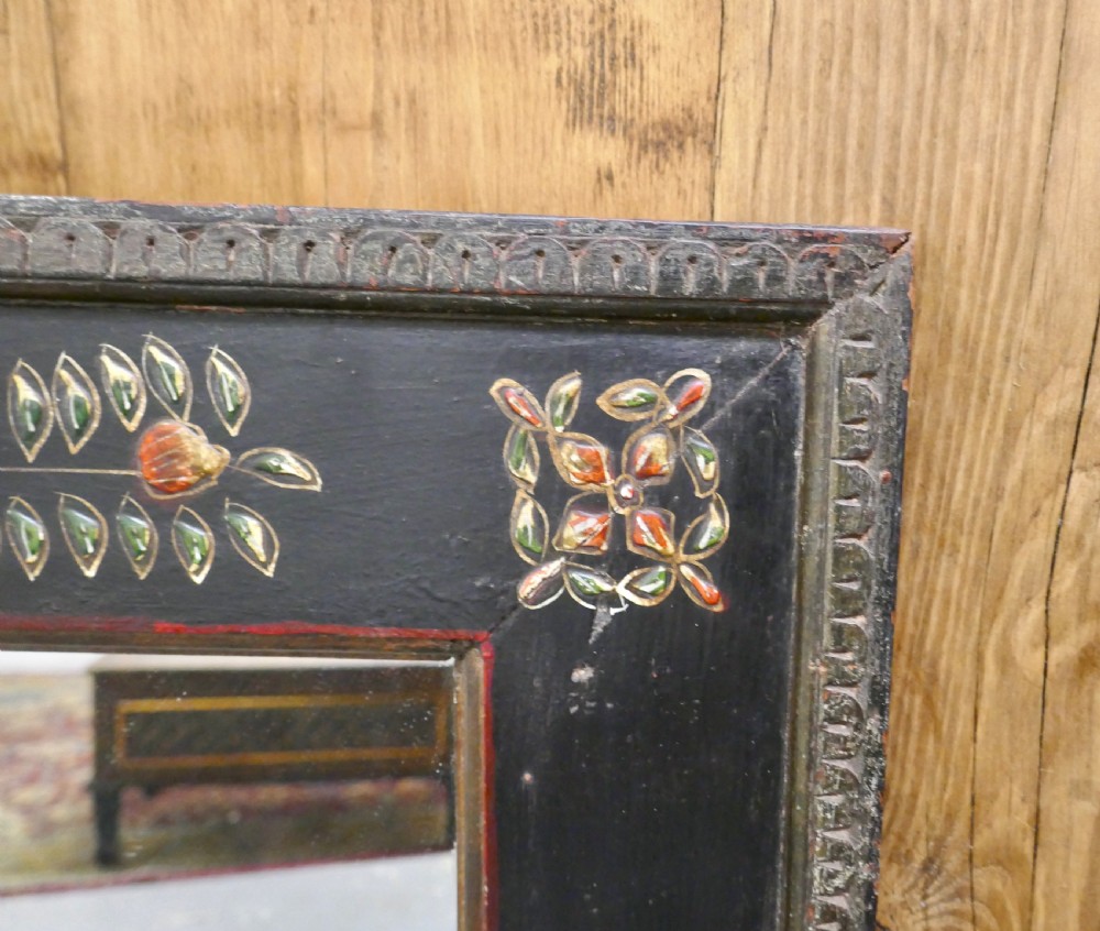 Folk Art Painted Wall Mirror   View V