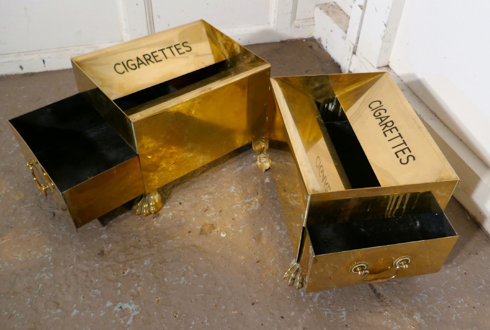  Art Deco Vintage Brass Hotel Floor AshTray View II