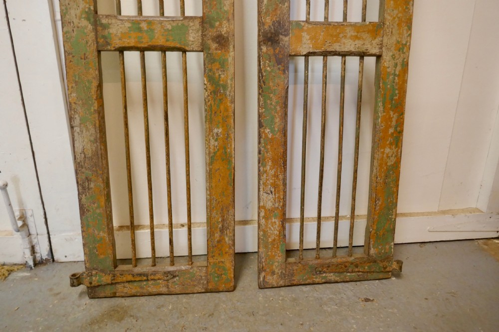 A Pair of North African Wood and Iron Window Shutters View IV