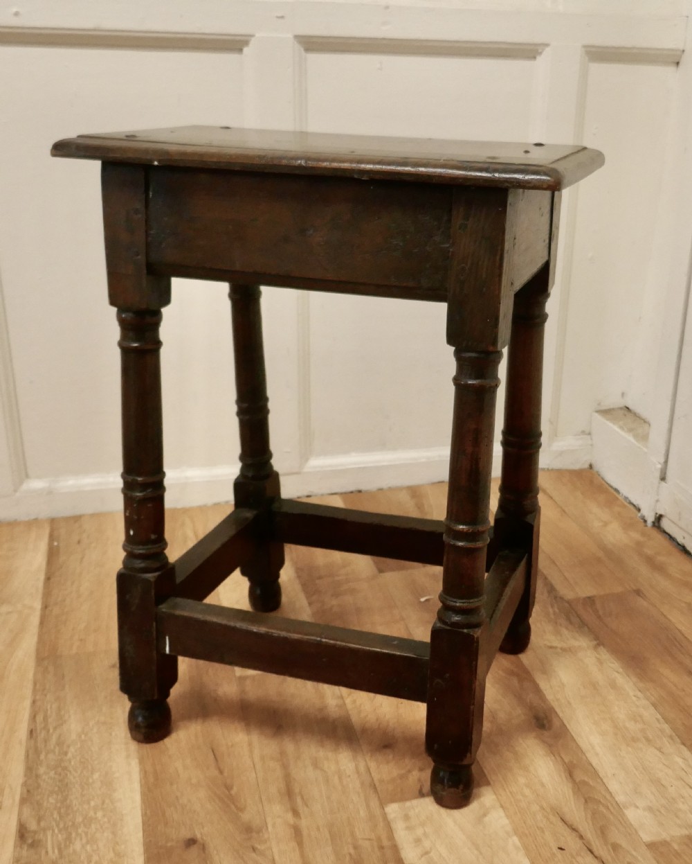 Georgian  Oak Joint Stool