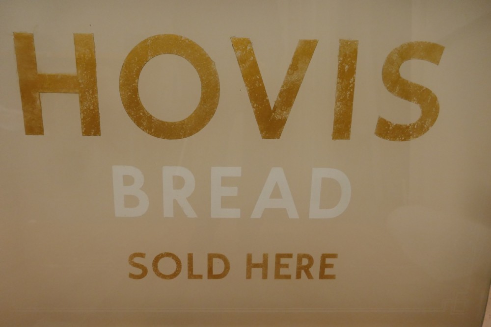 HOVIS, Etched Glass Bakery Advertising Window Sign View II