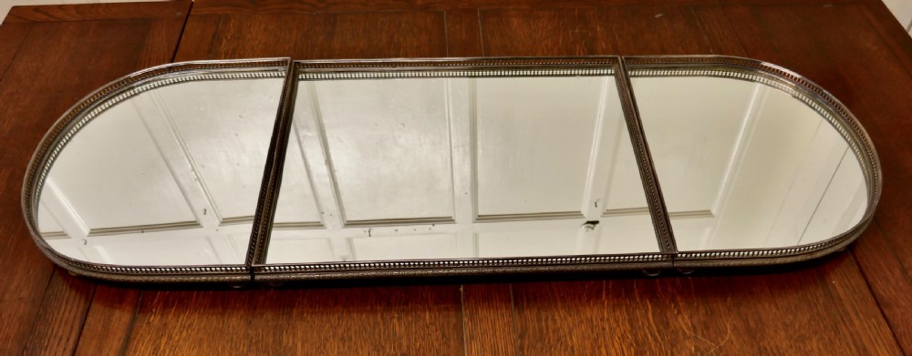Art Deco Plateau de Buffet, French Mirrored Silver Sideboard Trays