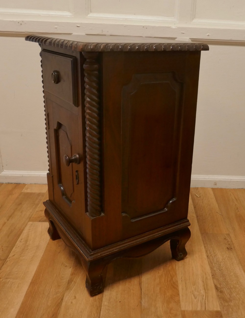 A pair of French Mahogany Bedside Cupboards View VI