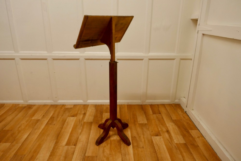 Large French Rustic Pine Menu Board, Reading Stand View IV