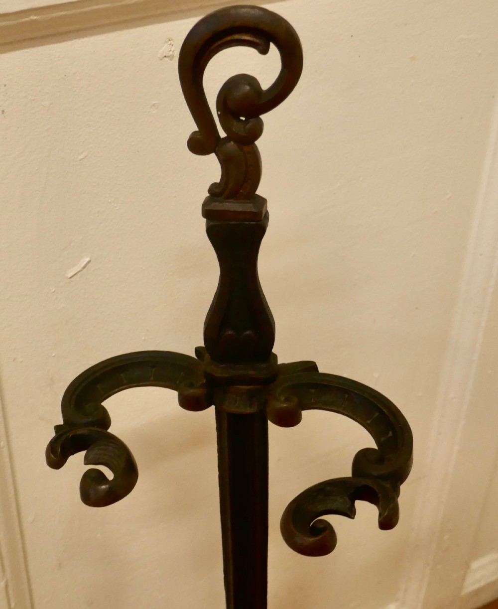 French Art Nouveau Cast Iron Walking Stick Stand or Umbrella Stand View IV