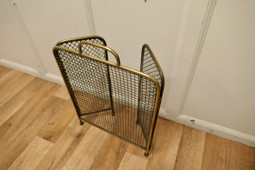 19th Century Folding Brass Fire Guard  View VI