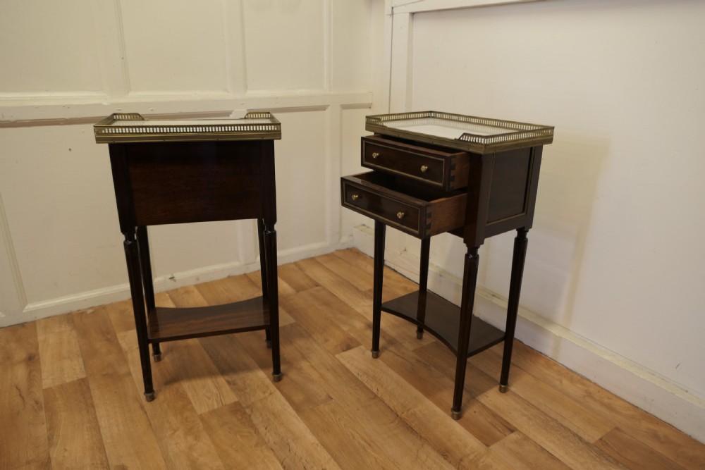A Pair of French 19th Century Side Tables or Bedside Cabinets   View V