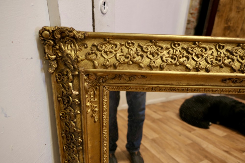 Lovely Square Gilt Rococo Wall Mirror View V