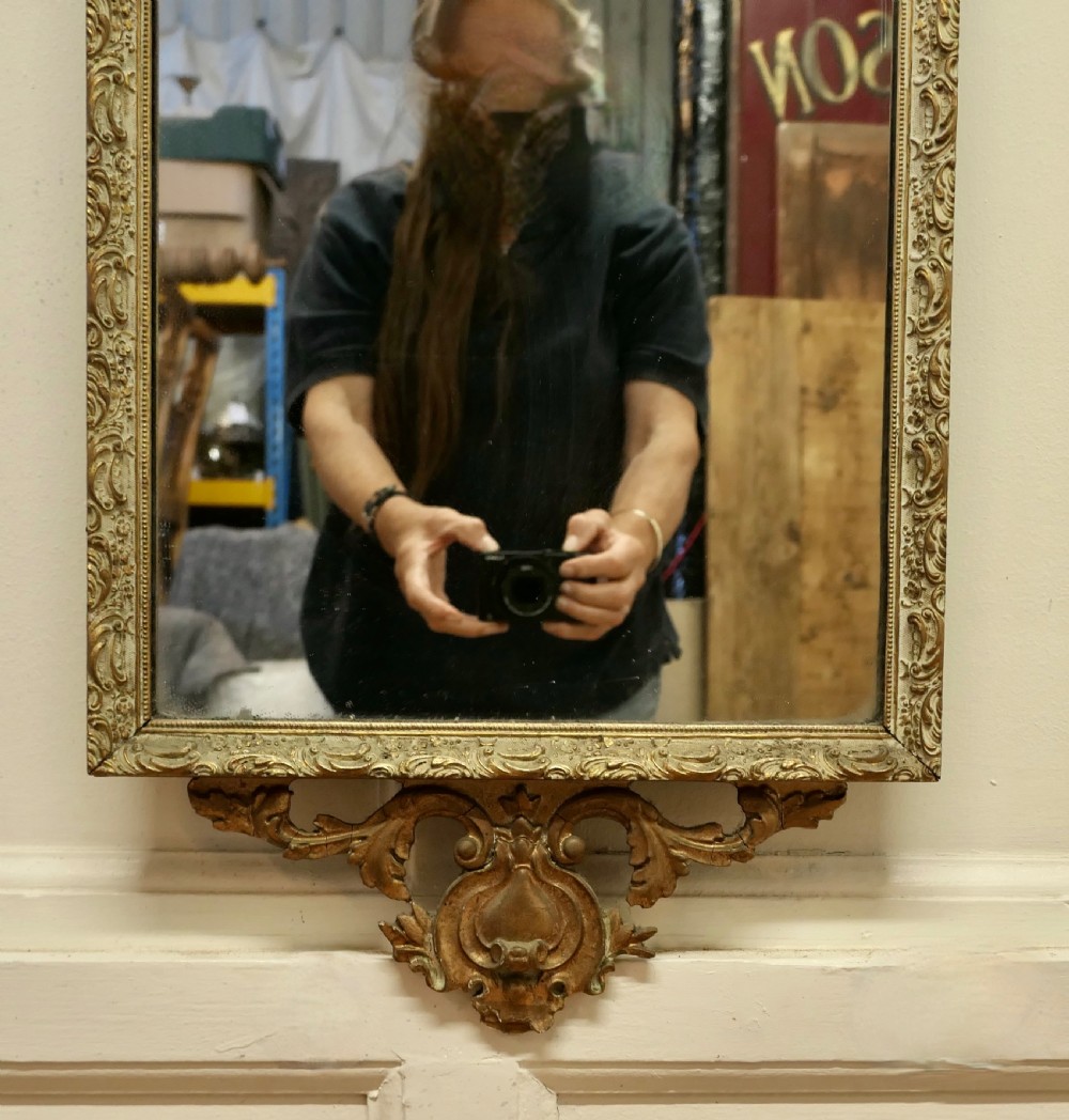 Long Gilt Wall Mirror  View IV