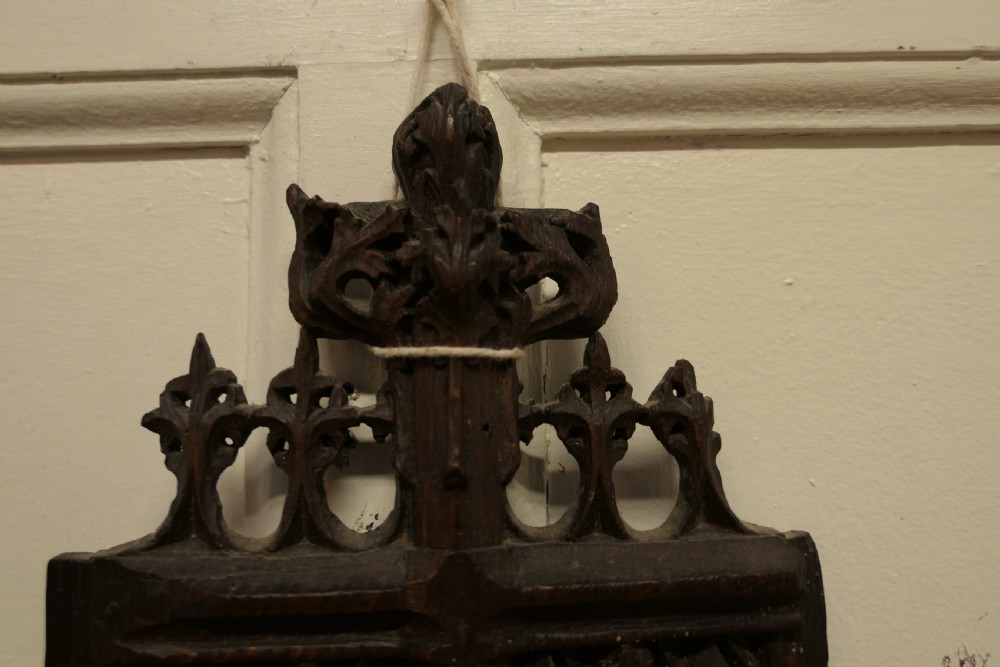 16th Century Carved Oak Escutcheon View IV