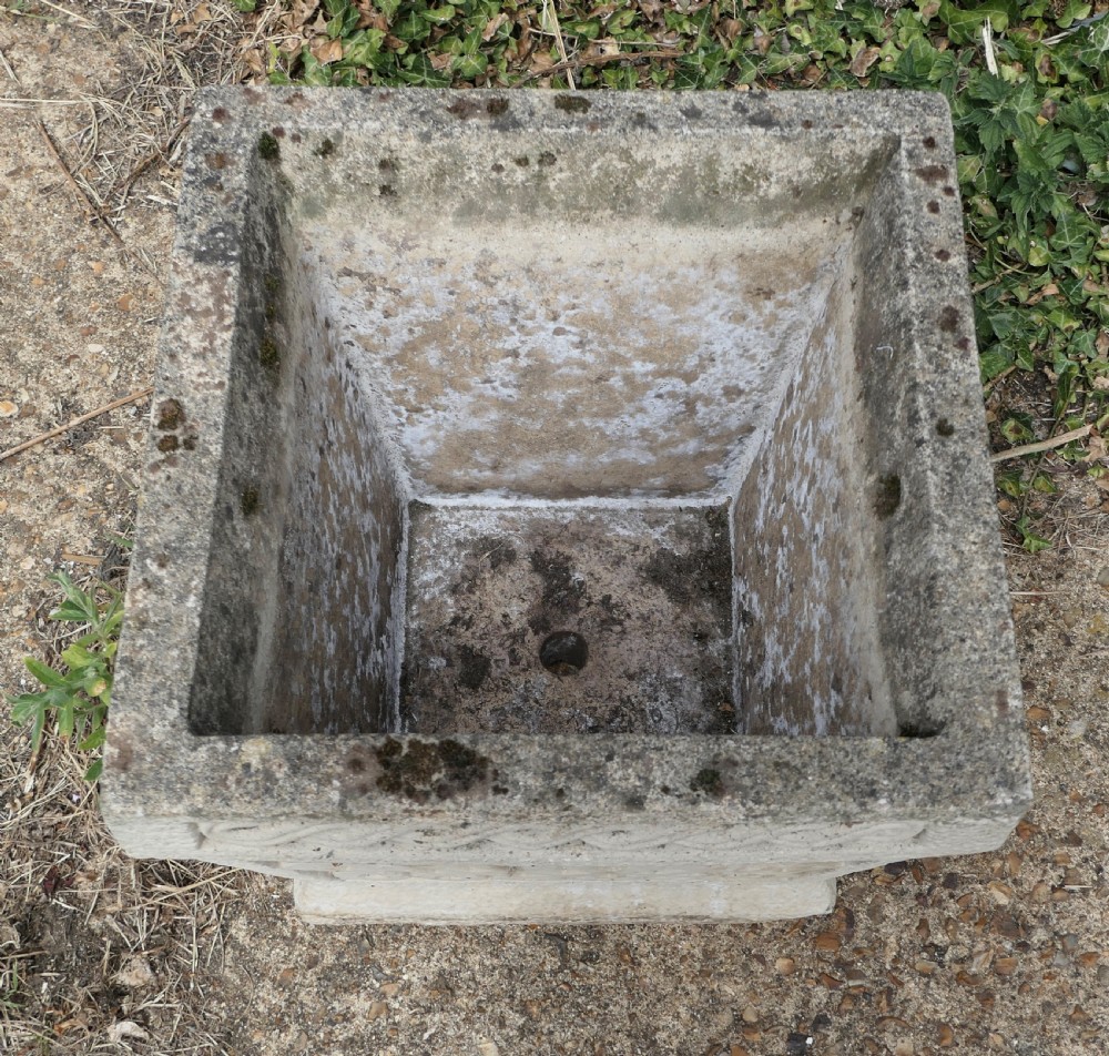 A Set of 5 Classical Basket Weave Garden Planters View IV