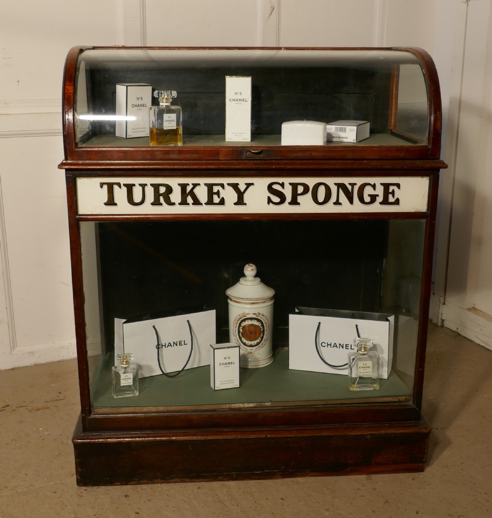 TURKEY SPONGE Chemist Shop Display Cabinet   View II