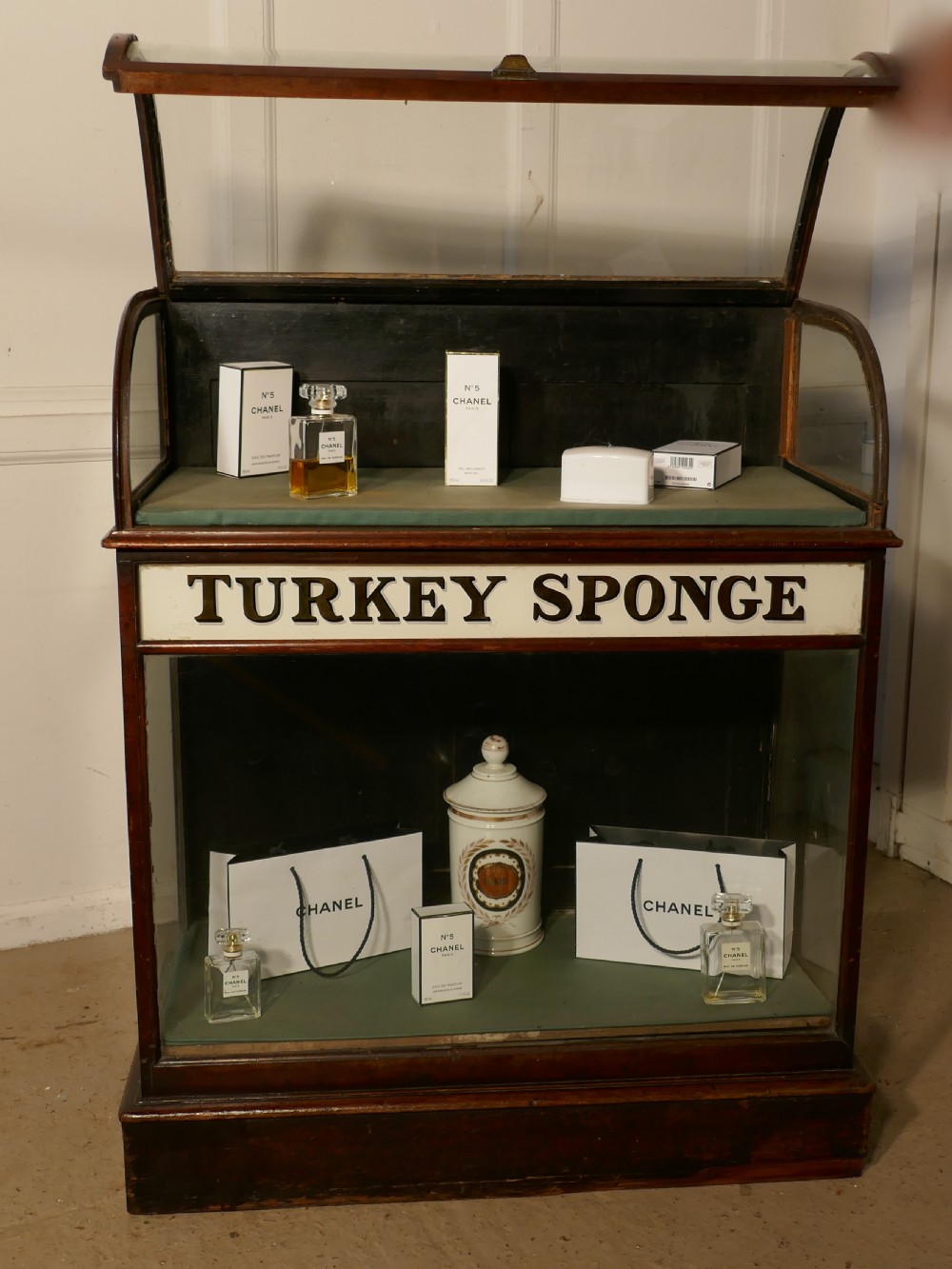  TURKEY SPONGE Chemist Shop Display Cabinet   View III