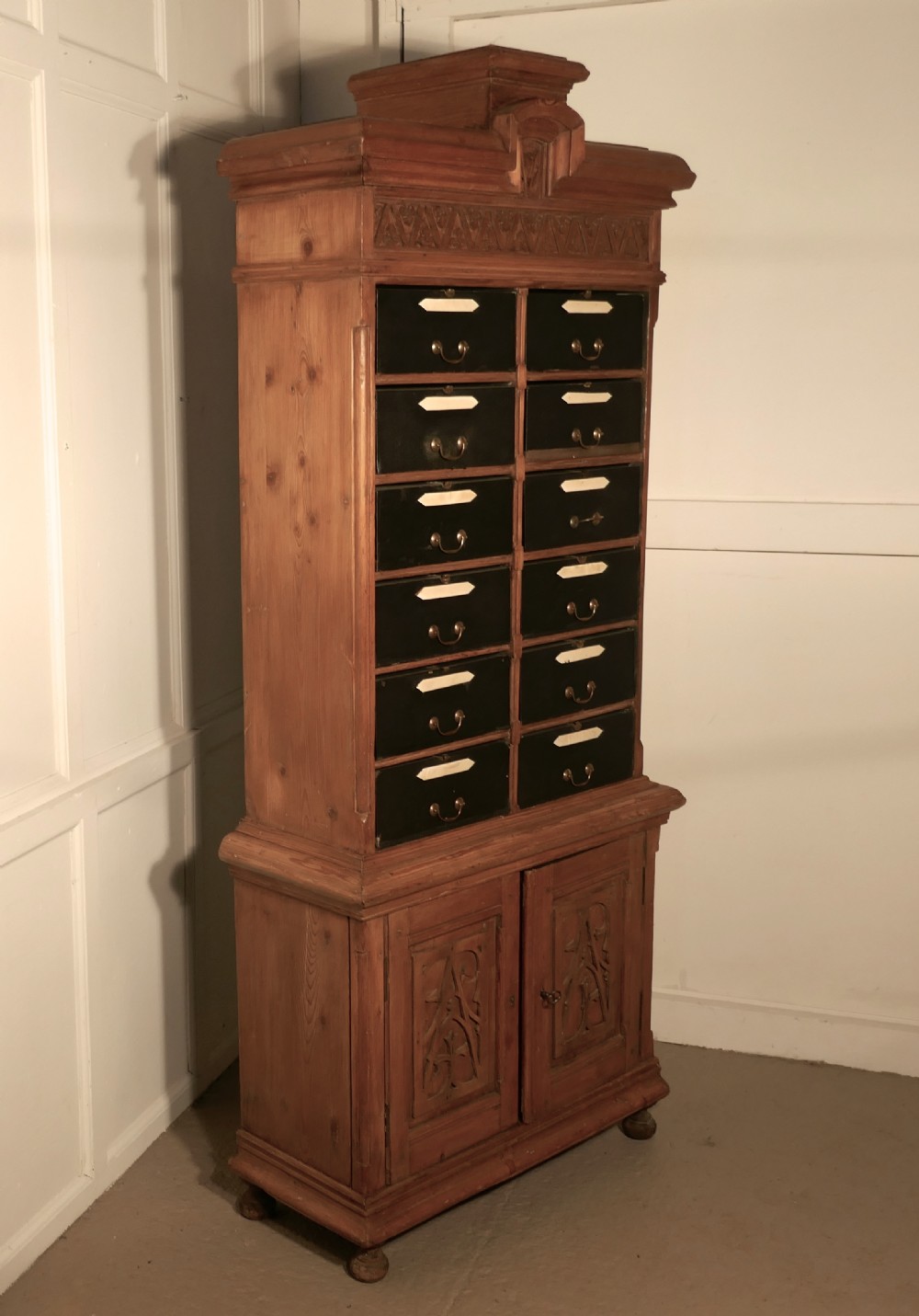 A Tall French Barristers Box Filing Cabinet, Notaire’s Cartonniere View VII