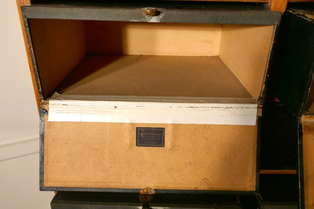 A Tall French Barristers Box Filing Cabinet, Notaire’s Cartonniere View VIII