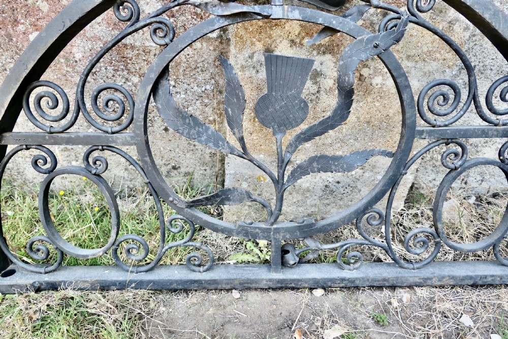 Wonderful Pair of Scottish Architectural Wrought Iron Fanlights  View IV