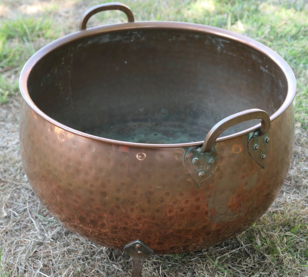 19th Century Arts and Crafts Copper Log Bin or Planter View III