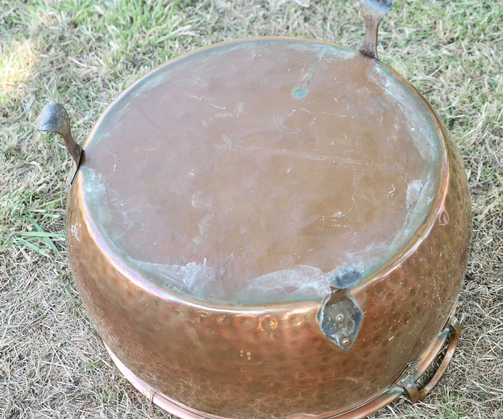 19th Century Arts and Crafts Copper Log Bin or Planter View VI