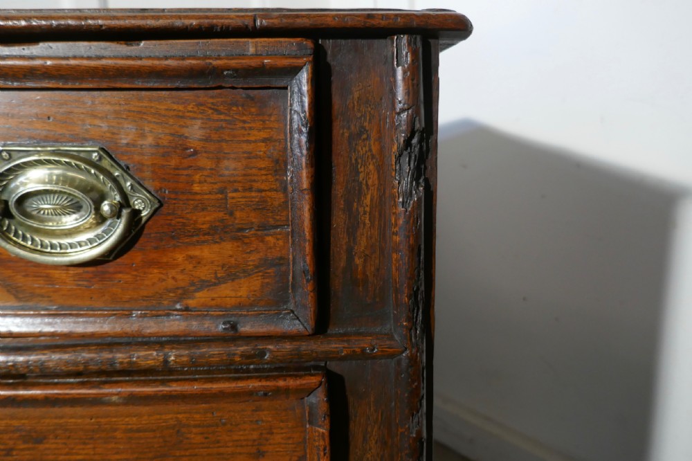 18th Century Small Elm Country Chest of Drawers View V